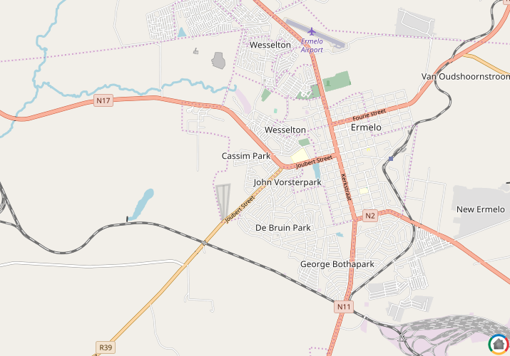 Map location of Cassim Park